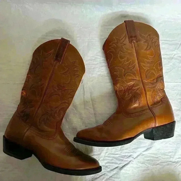 Ariat 34740 Heritage R Toe Western Leather Work Cowboy Mens Soft Toe Boot 8.5 EE - Picture 5 of 10